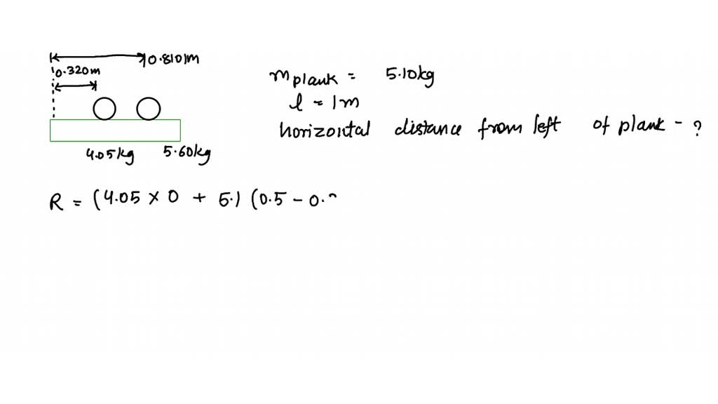 SOLVED Two bowling balls are at rest on top of a uniform wooden plank