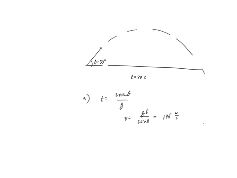a-projectile-is-launched-at-an-angle-of-3030-and-lands-20-s-later-at-the-same-height-as-it-was-launched-a-what-is-the-initial-speed-of-the-projectile-b-what-is-the-maximum-altitude-c-what-is-27576