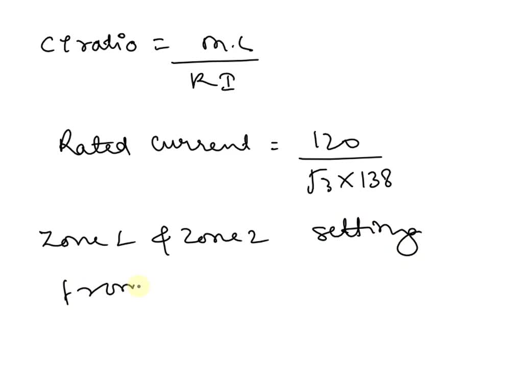 SOLVED: For a differential relay (87) protection scheme for the power ...