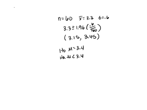 a-random-sample-of-60-customers-at-a-fast-food-restaurant-has-a-mean-wait-time-of-33-minutes-with-a-population-standard-deviation-of-06-minutes-construct-a-95-confidence-interval-for-the-pop-25772