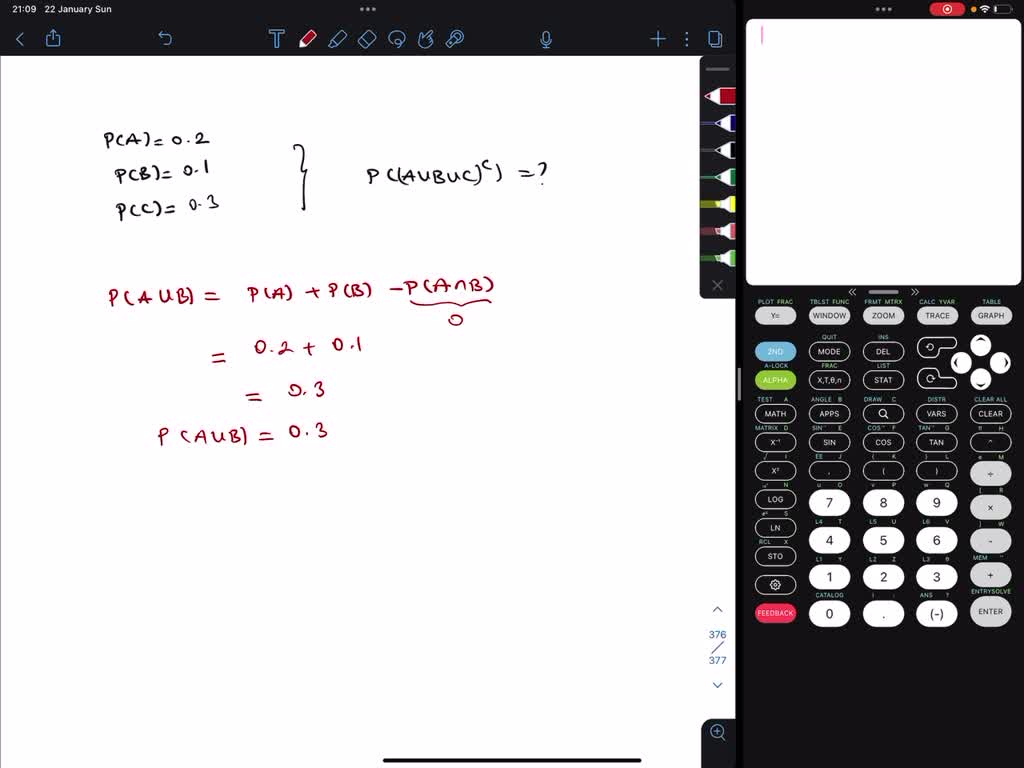 SOLVED: Three Events A, B, And C Are Defined On A Sample Space, S ...