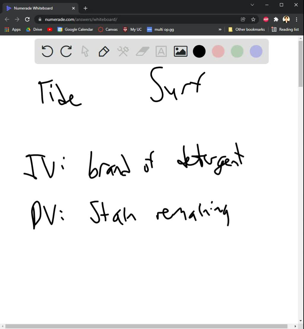 SOLVED Design Experiment Best Laundry Detergent Describe your
