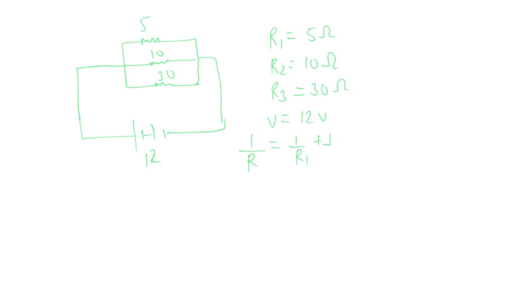 SOLVED "Resistors R1, R2, R3 having values 5?, 10 ?, 30 ? respectively