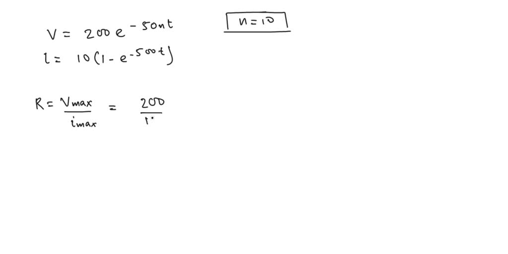 SOLVED The current and voltage at the terminals of the inductor in the