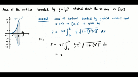 set-up-and-evaluate-the-definite-integral-for-the-area-of-the-surface-generated-by-revolving-the-curve-about-the-x-axis-round-your-answer-to-two-decimal-places-62766