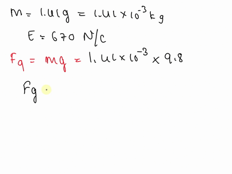 what-must-the-charge-sign-and-magnitude-of-a-particle-of-mass-141-gg-be-for-it-to-remain-stationary-when-placed-in-a-downward-directed-electric-field-of-magnitude-670-ncnc-84977