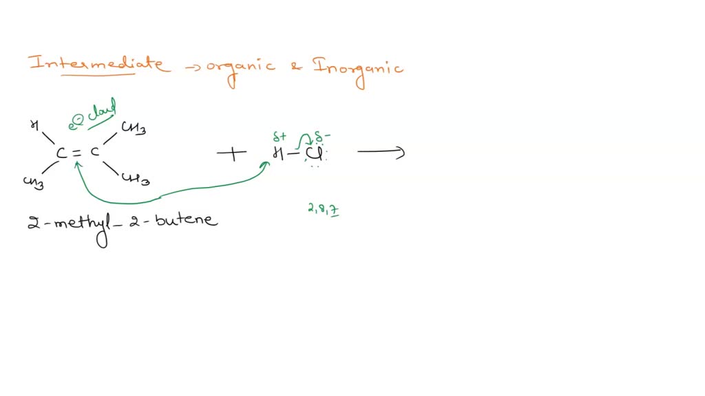 SOLVED: For the following reaction: 2) Draw both the organic and ...