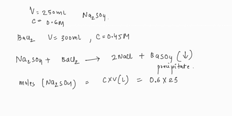 in-an-experiment-250-ml-of-a-06-m-na2so4-solution-with-300-ml-of-045-m-baci2-solution-is-mixed-calculate-the-mass-of-produced-precipitate-atomic-mass-naz-23-0-16-5-32-ba-137-cl-35-nazso4aq-b-12306
