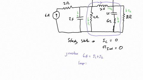 find-the-energy-stored-in-each-capacitor-and-inductor-under-steady-state-conditions-in-the-circuit-shown-below-steady-state-means-that-the-circuit-has-been-connected-in-this-way-for-a-long-t-72847