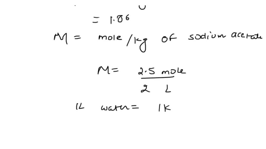 SOLVED What is the freezing point of a 2.5 M aqueous solution of