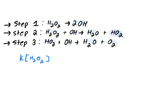 in-the-gas-phase-the-decomposition-of-hydrogen-peroxide-is-believed-to-proceed-through-the-following-three-step-mechanism-h2o2-2-oh-step-1-h2o2-oh-h2o-o2h-step-2-ho2-oh-h2o-o2-step-3-experim-45732