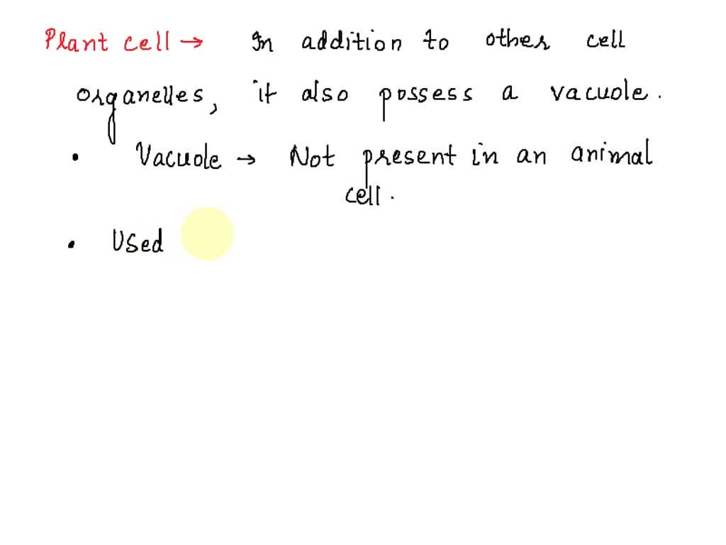 SOLVED: The total volume of plant cells is often significantly greater than  the total volume in animal cells. The most reasonable explanation for this  observation is that Select one: A. animal cells