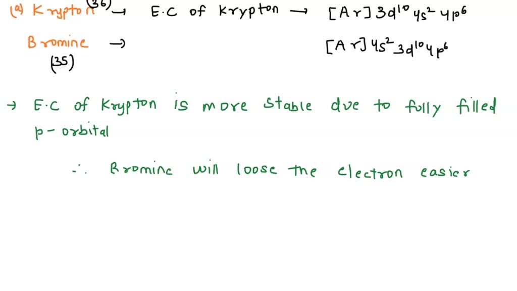 SOLVED From which atom of each of the following pairs is it easier to