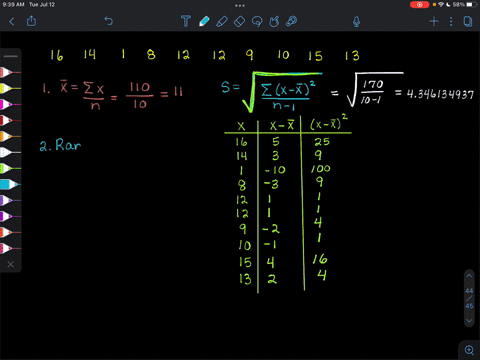 the-following-data-represent-the-scores-for-sample-of-10-students-on-20-point-chemistry-quiz-16-14-1-12-129-10-15-and-13_-find-the-sample-mean-and-sample-standard-deviation_-2-find-the-range-75462