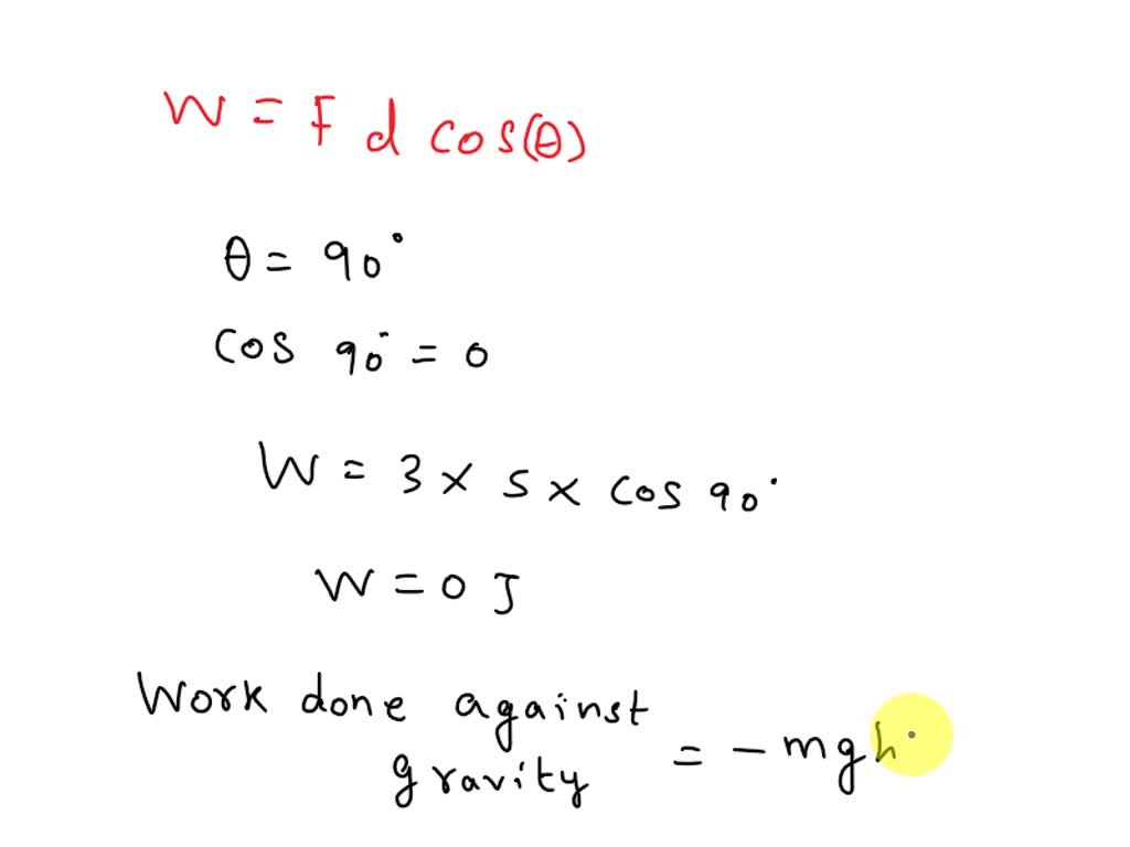 SOLVED calculate the work done by a force of 3kg f in lifting a load of 1 kg f to a height of 5m