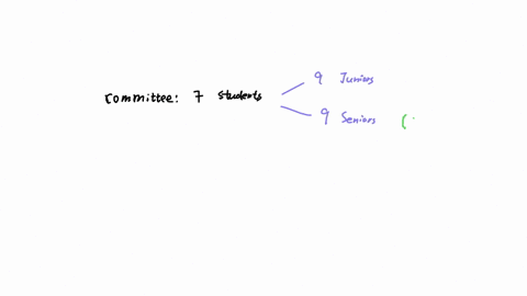191n-how-many-ways-can-a-committee-of-7-students-be-chosen-from-9-juniors-and-9-seniors-if-there-must-be-4-seniors-in-the-committee-a-10-584-b-1764-c-210-d-84-03364