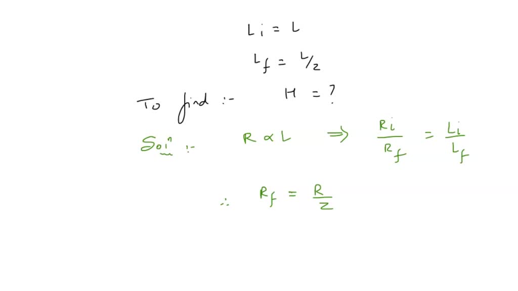 SOLVED A heater coil is cut into two parts of equal length and one of them is used in the