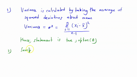 1-the-average-of-the-squared-deviations-about-the-arithmetic-mean-is-called-the-variance-a-true-b-false-2-the-sample-standard-deviation-is-calculated-by-taking-the-square-root-of-the-populat-04574