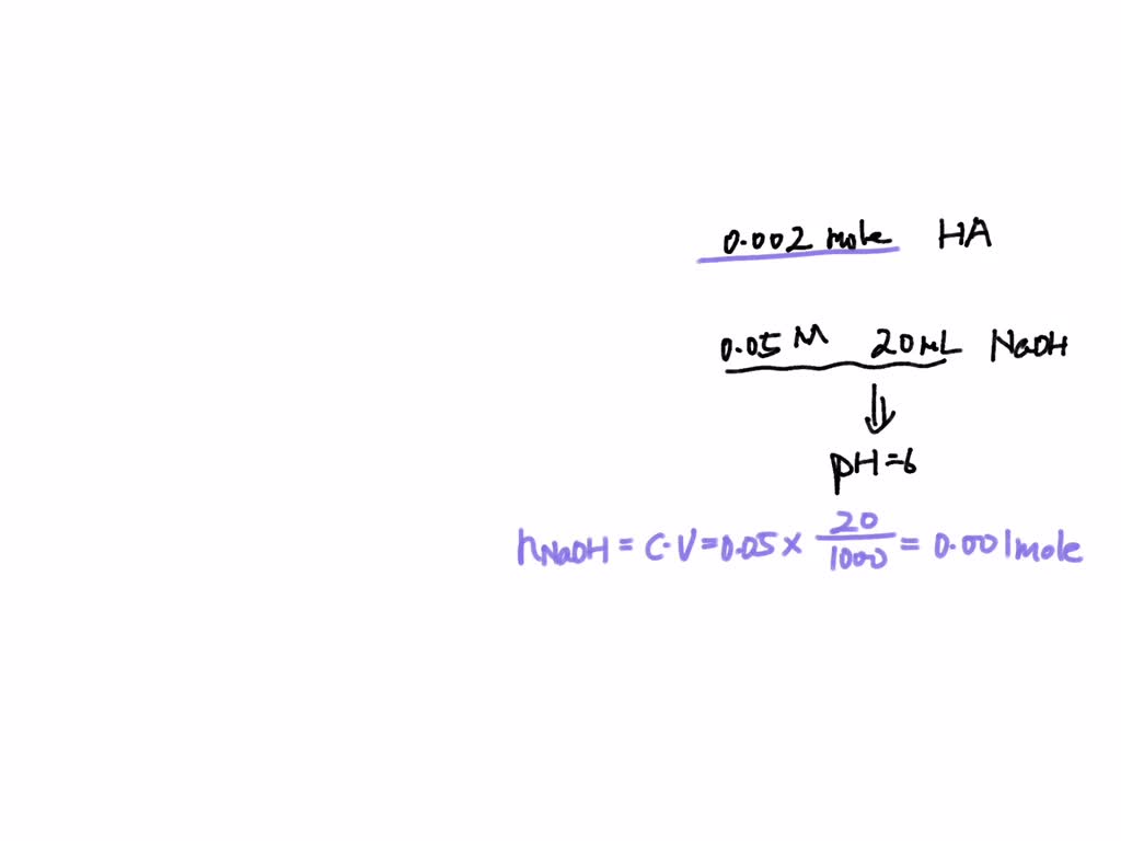 SOLVED A student is asked to determine the value of Ka for hydrocyanic
