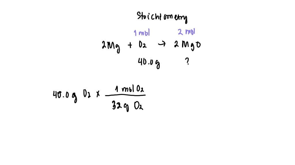 Solved For The Following Question S Consider The Following Equation 2mg O2 → 2mgo How Many