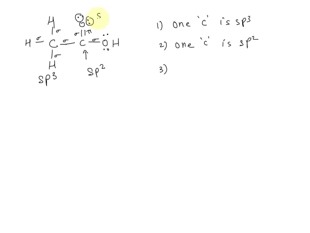 SOLVED: Draw a complete VSEPR structure for acetic acid, HCHO2, and ...