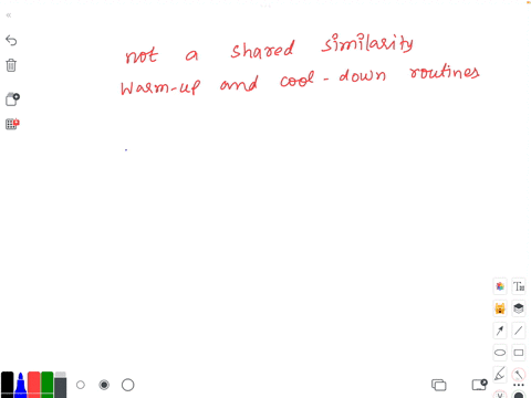 which-of-the-following-is-not-a-shared-similarity-between-warm-up-and-cool-down-routines-a-stretches-performed-can-be-the-same-b-consist-of-a-modified-version-of-the-exercise-performed-such-48047