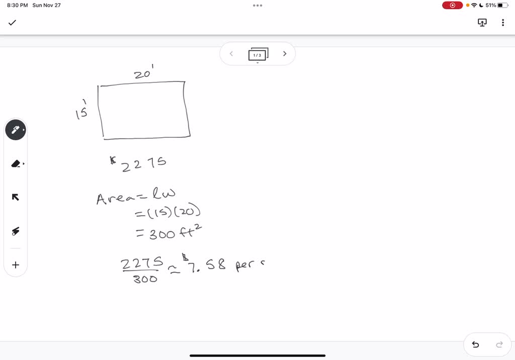 SOLVED You read online that a 15 ft by 20 ft brick patio would cost