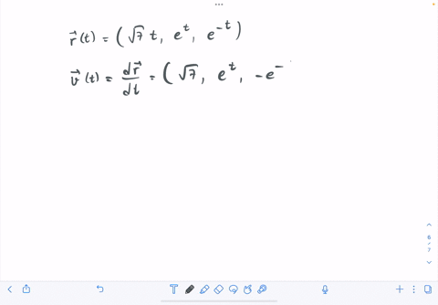 find-the-velocity-and-acceleration-vectors-and-the-equation-of-the-tangent-line-for-the-following-curve-at-the-given-value-of-t-rt-v7ti-etj-e-tk-at-t-0-vo-ao-it-36281