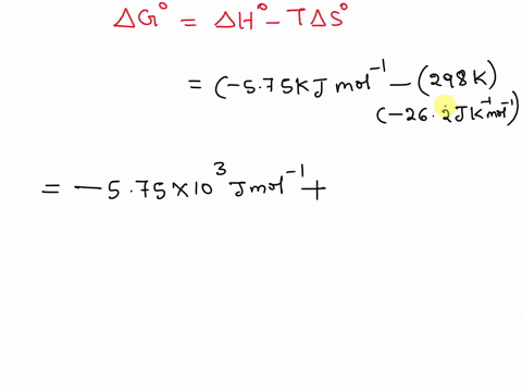 1-calculate-the-value-of-the-gibbs-free-energy-at-298-k-for-the-conversion-of-a-to-b-if-the-enthalpy-of-the-reaction-is-575-kjmol-1-and-the-change-in-entropy-is-262-jk-1mol-1-2for-the-conver-06476