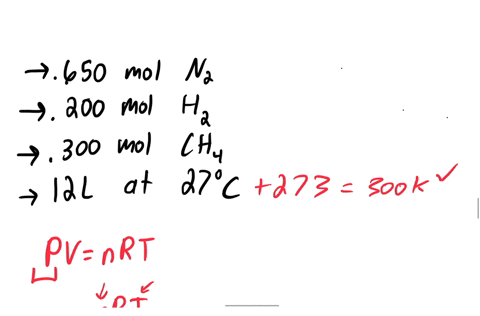 a-gas-mixture-contains-0650-mol-of-n2-0200-mol-of-h2-and-0300-mol-of-ch4-calculate-the-pressure-of-the-gas-mixture-and-the-partial-pressure-of-each-constituent-gas-if-the-mixture-is-in-a-120-01418