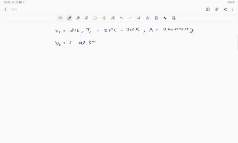 a-gas-occupies-a-volume-of-21-l-at-27c-and-740-mmhg-calculate-the-volume-the-gas-would-occupy-at-stp-61913