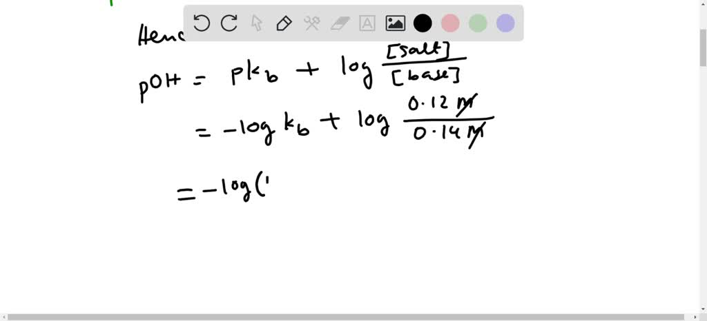 SOLVED: Calculate the pH of a buffer solution prepared with 0.14 M ...