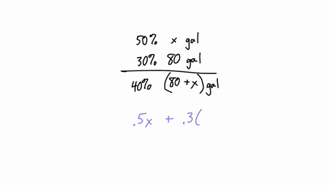 how-many-gallons-of-a-50-antifreeze-solution-must-be-mixed-with-80-gallons-of-30-antifreeze-to-get-a-mixture-that-is-40-antifreeze-the-number-of-gallons-that-must-be-mixed-is-nothing-gallons-11984