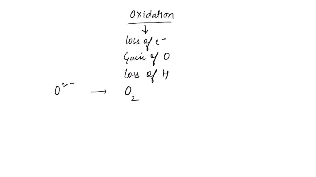 Solved Write A Balanced Half Reaction Describing The Oxidation Of Aqueous Oxide Anions To 5390