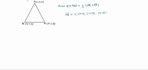 find-the-following-1-the-area-of-the-triangle-whose-vertices-are-the-points-p102-q3-13-and-r412-2-parametric-equations-of-the-line-passing-through-the-point-p21-3-and-parallel-to-the-vector-07829