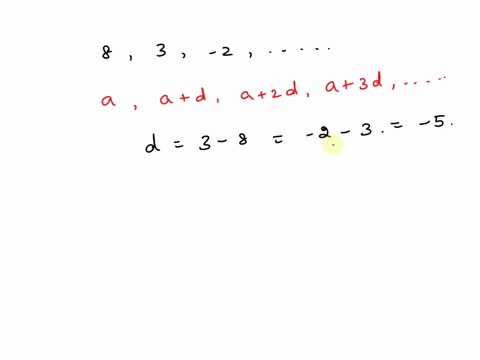 If a2 = 8, what are the first three terms of the sequence defined 