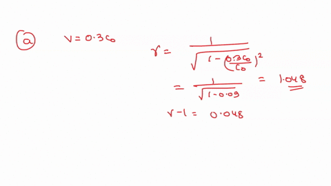 calculate-the-lorentz-factor-for-an-object-moving-relative-to-earth-at-03c0-85985
