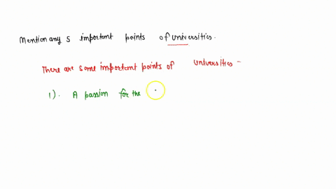 mention-any-five-important-points-of-universities-12034