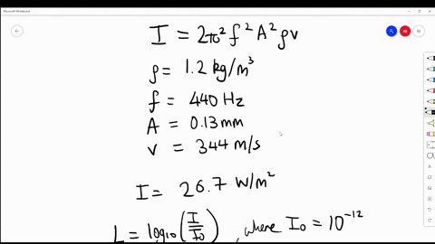 what-would-be-the-sound-level-in-db-of-a-sound-wave-in-air-that-corresponds-to-a-displacement-amplitude-of-vibrating-air-molecules-of-013-mm-at-440-hz-2