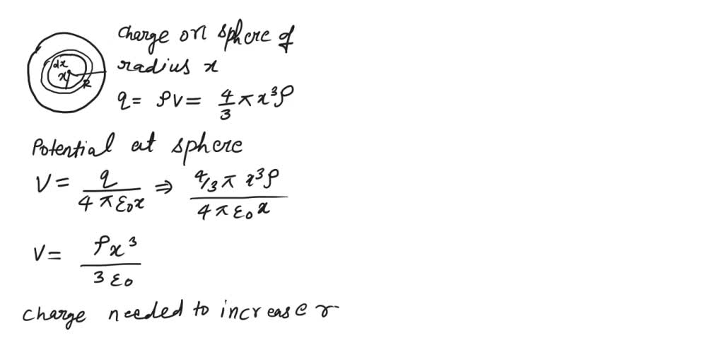 SOLVED 4.10.5 Electric Potential Energy of a Solid Sphere Calculate
