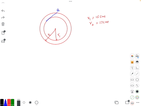 two-circles-have-the-same-centre-and-their-radii-are-15-cm-and-17-cm-a-tangent-to-the-inner-circle-at-p-cuts-the-outer-circle-at-q-calculate-pq-62498