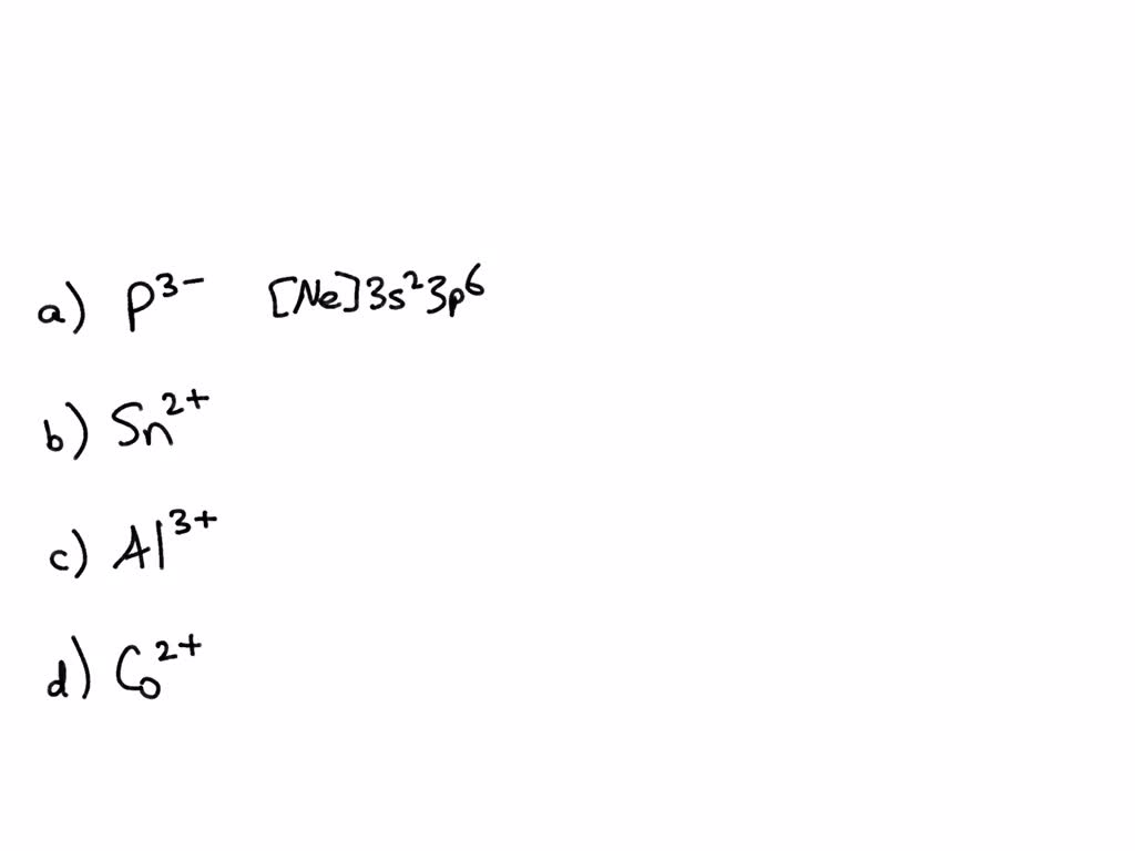 SOLVED Text What is the electron configuration of the most common ion