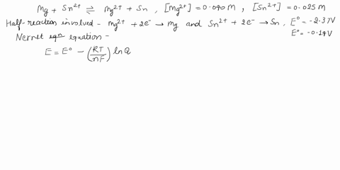 be-sure-to-answer-all-parts_-calculate-e-eand-ag-for-the-following-cell-reactions-a-mgs-sn2taq-mgltaq-sns-where-mg2-0040-m-and-sn2-0025-m-ag-kj-b-3zns-2c130-aq-3zu2aq-2crs-where-cr3-0040-m-a-52301