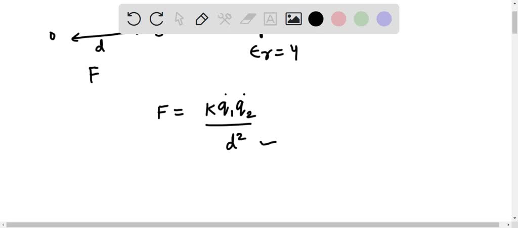 Solved: Two Charges Are Placed In Vacuum At A Distance 'd' Apart. The 