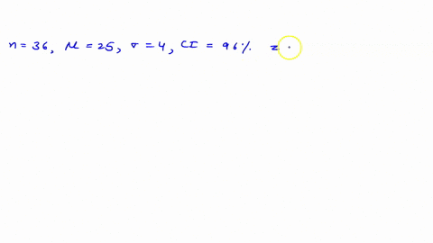 a-random-sample-of-36-students-at-a-college-showed-an-average-age-of-25-years-assume-the-ages-of-all-students-at-the-college-has-a-standard-deviation-of-4-years-the-96-confidence-interval-fo-97812