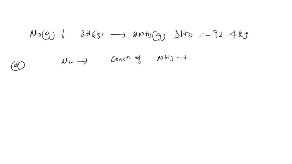 SOLVED: The reaction below starts at equilibrium. Based on Le Chatelier ...