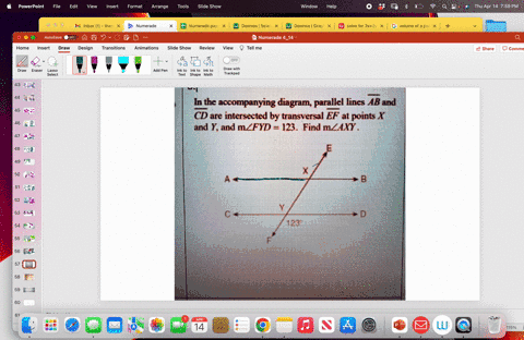 in-the-accompanying-diagram-parallel-lines-ab-and-cd-are-intersected-by-transversal-ef-at-points-x-and-yand-mzfyd-1123-find-mzaxy-he-04155
