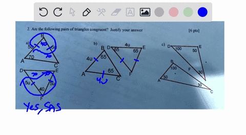 2-are-the-following-pairs-of-triangles-congruent-justify-your-answer-6-pts-100-65-100-65-90314