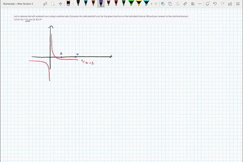 let-ln-denote-the-left-endpoint-sum-using-n-subintervals-compute-the-indicated-left-sum-for-the-given-function-on-the-indicated-interval-round-your-answer-to-four-decimal-places-l4-for-fx-1x-60423