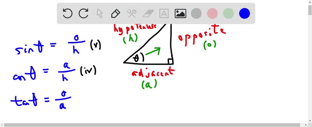 SOLVED: Match the trigonometric function with its right triangle ...